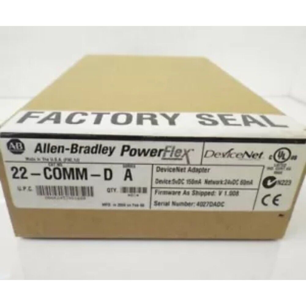 Allen-Bradley 22-COMM-D DeviceNet Adapter in Factory Sealed Box