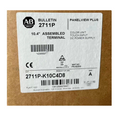 Allen-Bradley 2711P-K10C4D8 PanelView Plus terminal, 10.4" assembled, color unit, touch input, DC power supply, new in box.