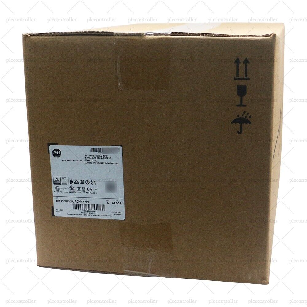 Allen-Bradley PowerFlex 753 AC Drive in box. Industrial automation part.