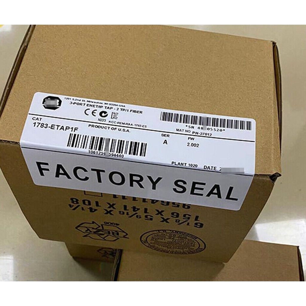 Allen-Bradley 1783-ETAP1F EtherNet/IP TAP product box with factory seal, PLC automation part