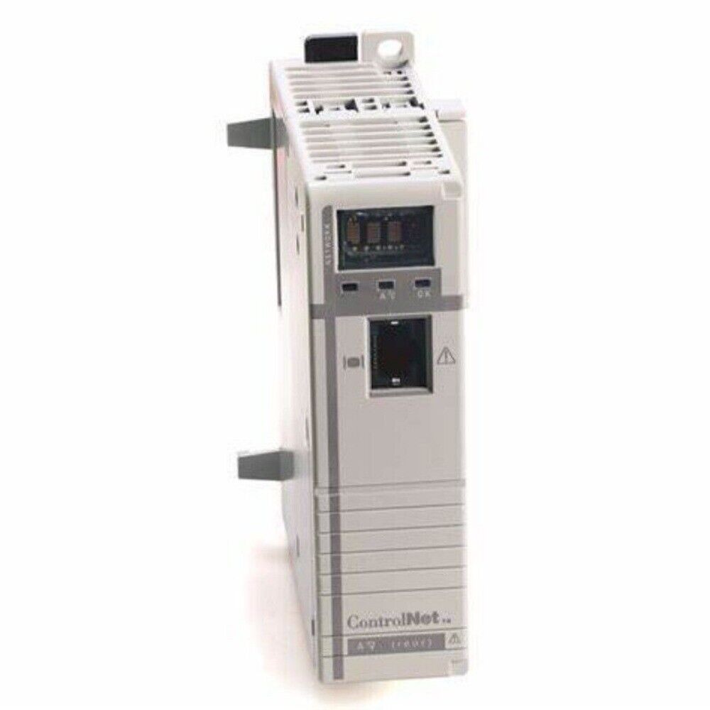 Allen Bradley 1768-M04SE CompactLogix 4-Axis Module, showing the front panel, with ControlNet labels.