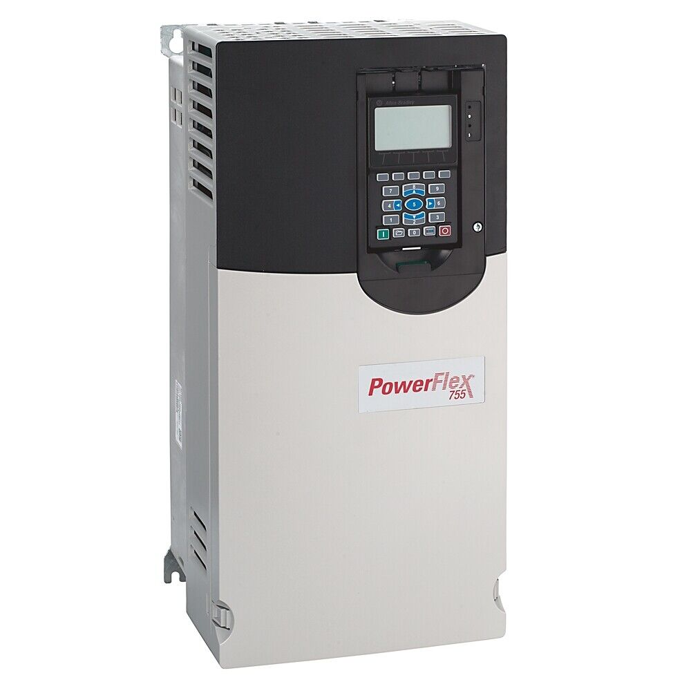 Allen-Bradley PowerFlex 753 AC Drive 20F11ND096AA0NNNNN, with control panel and PowerFlex logo.