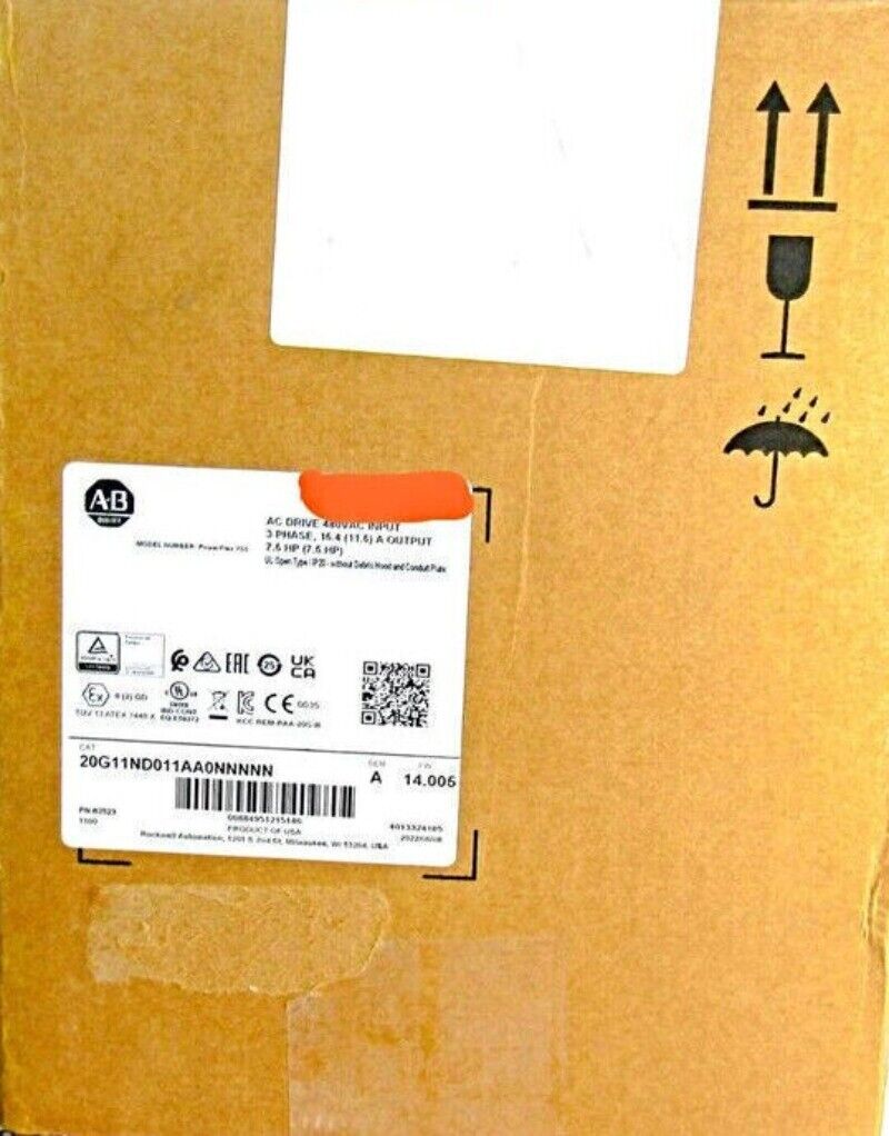 Allen-Bradley PowerFlex 755 Drive in box, PLC automation component