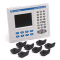 Allen-Bradley PanelView Plus 400 Touchscreen with keypad and black rubber accessories