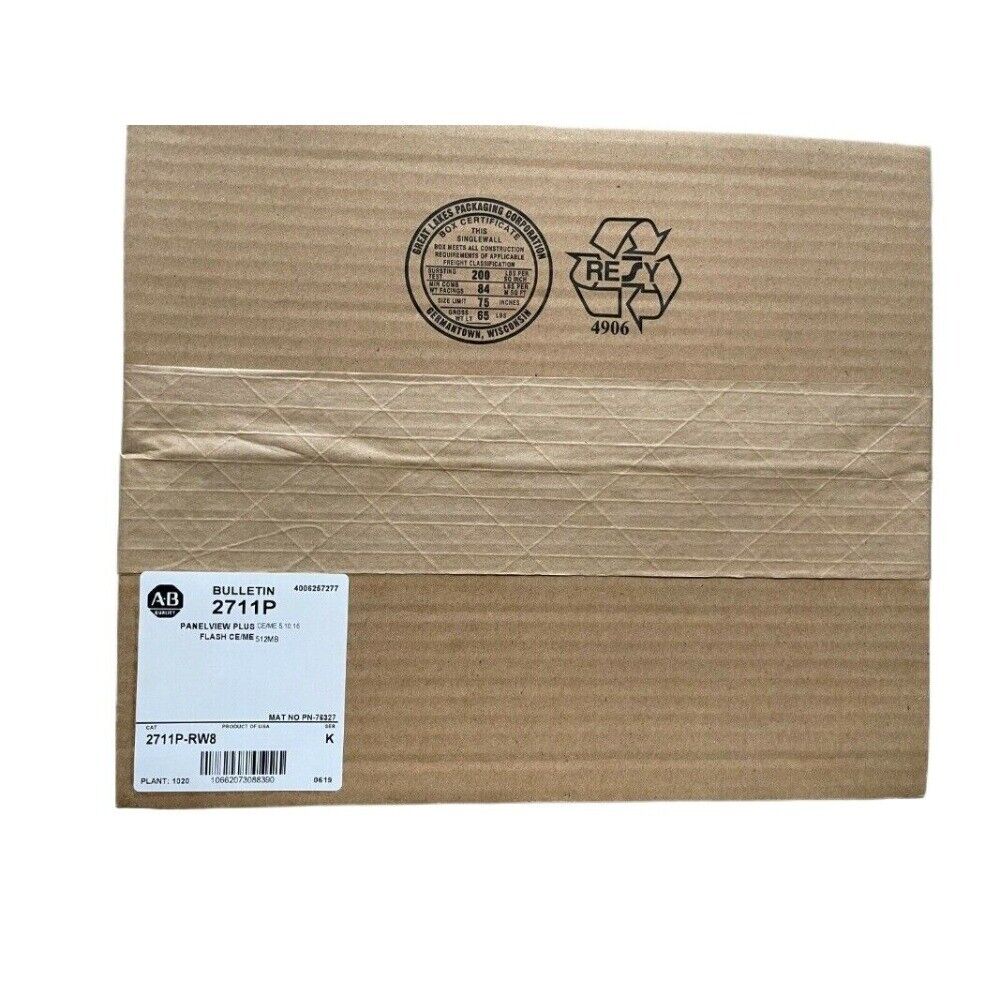 Allen-Bradley 2711P-RW8 PanelView Plus in box, industrial automation part