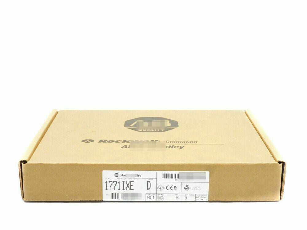 Allen-Bradley 1771-IXE Input Module Box, product packaging, industrial automation part, PLC module