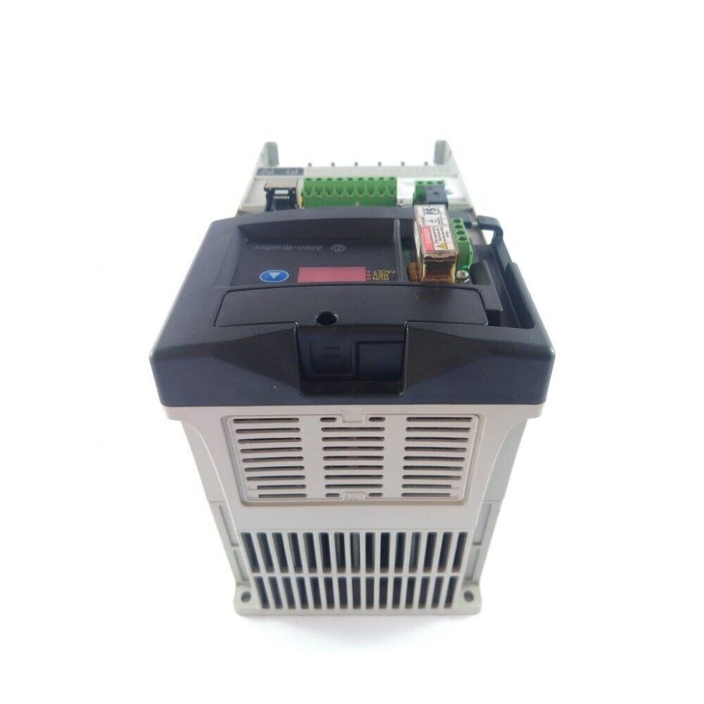 Allen-Bradley Powerflex 40P PLC, model 22D-D012N104. Industrial automation part with RUN/FAULT display.