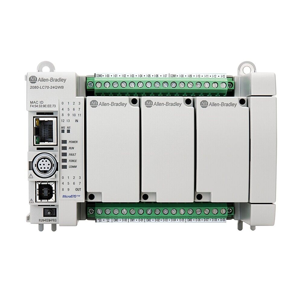 Allen-Bradley 2080-LC70-24QWB Micro870 PLC Controller, Ethernet/IP, industrial automation part