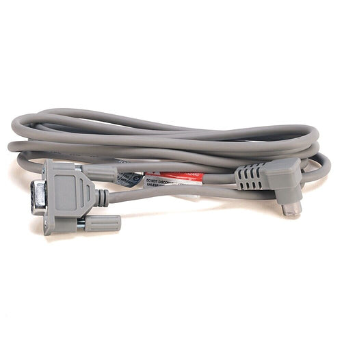 Allen-Bradley 1761-CBL-PM02 programming cable for MicroLogix, DB9 to mini-DIN, grey.