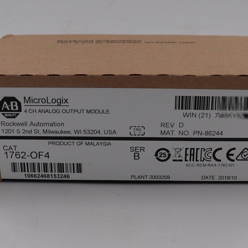 Allen-Bradley MicroLogix 1762-OF4 4-Channel Analog Output Module