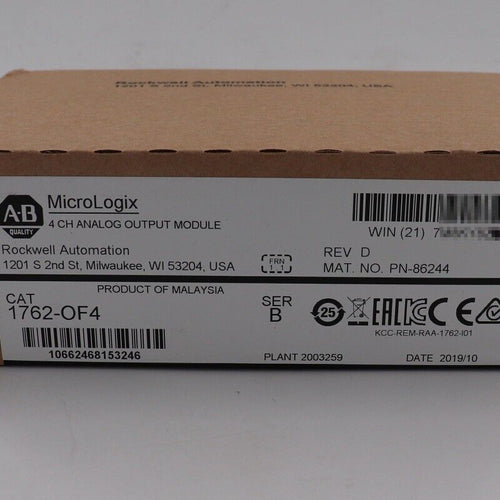 Allen-Bradley MicroLogix 1762-OF4 4-Channel Analog Output Module