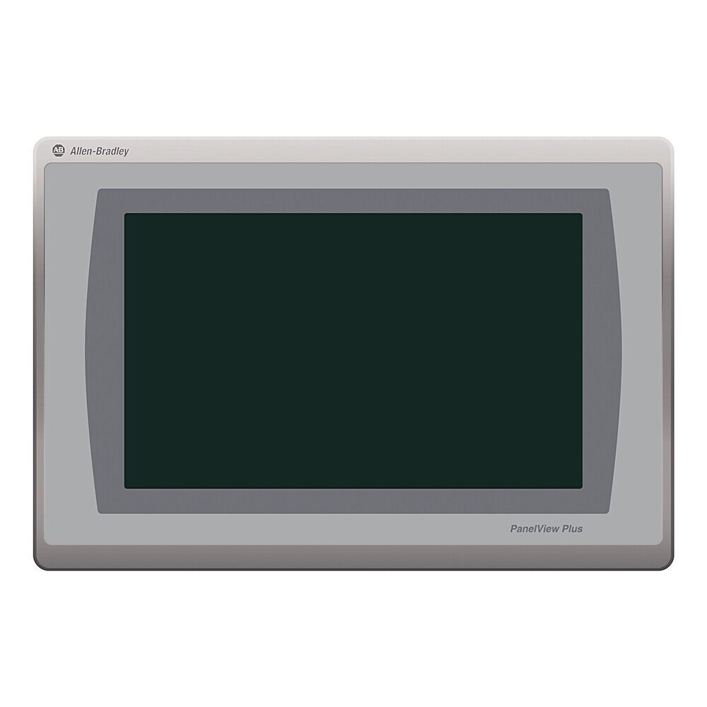 Allen-Bradley PanelView Plus 6 HMI, 6-inch touchscreen, Ethernet and serial connectivity for industrial use.
