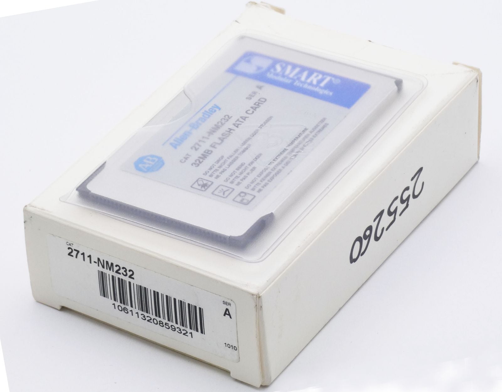 Allen-Bradley 2711-NM232 32MB Flash ATA Card in packaging. Industrial automation part, new in box.