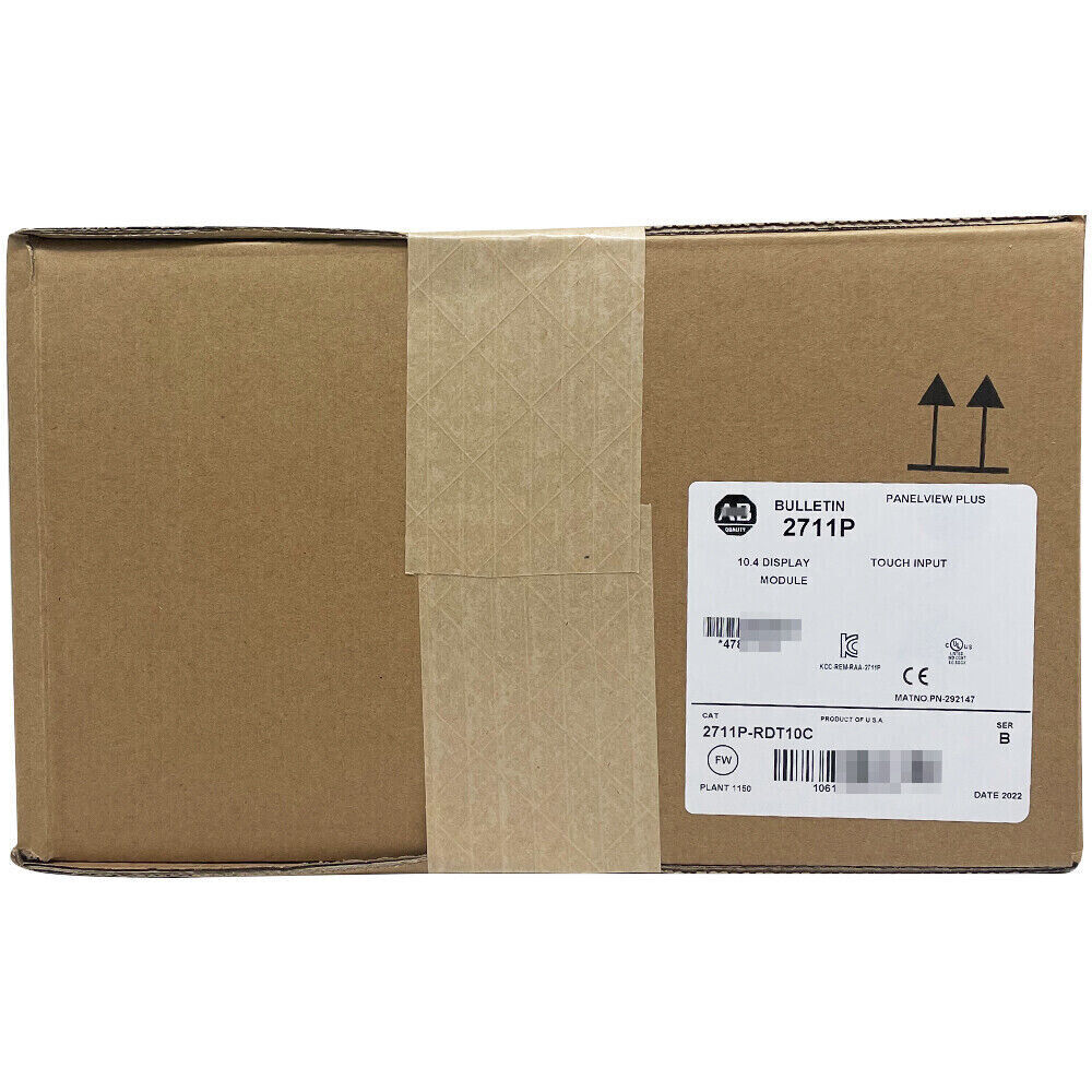 Allen-Bradley PanelView Plus 1000 2711P-RDT10C display module box, new in box, industrial automation part.