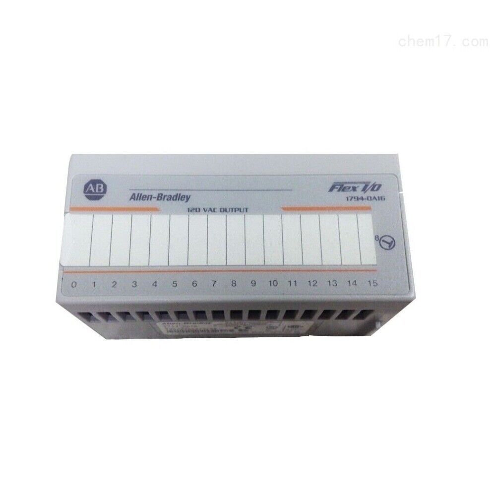 Allen-Bradley 1794-OA16 FLEX I/O 16-channel digital output module, 120VAC, factory sealed.