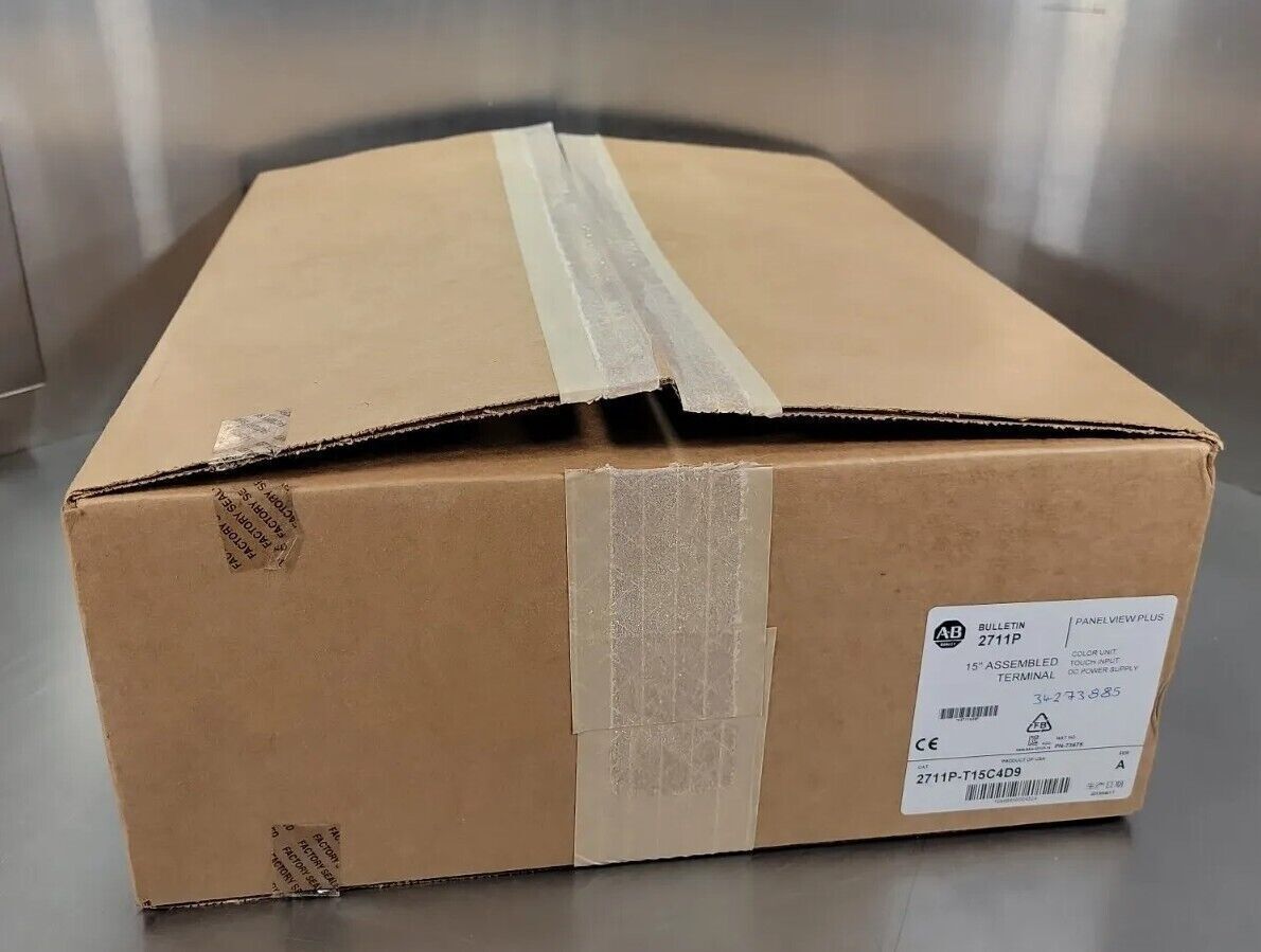 Allen-Bradley 2711P-T15C4D9 PanelView Plus 15" Color Terminal in shipping box, new condition