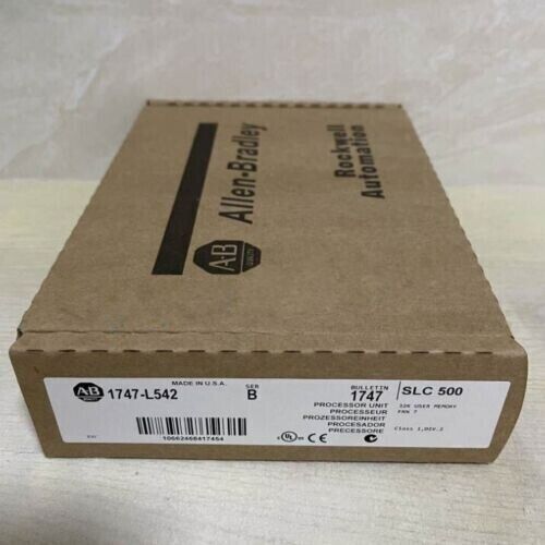 Allen-Bradley 1747-L542 SLC 500 Processor Unit in box. Industrial automation part, 32K user memory. New in Box.