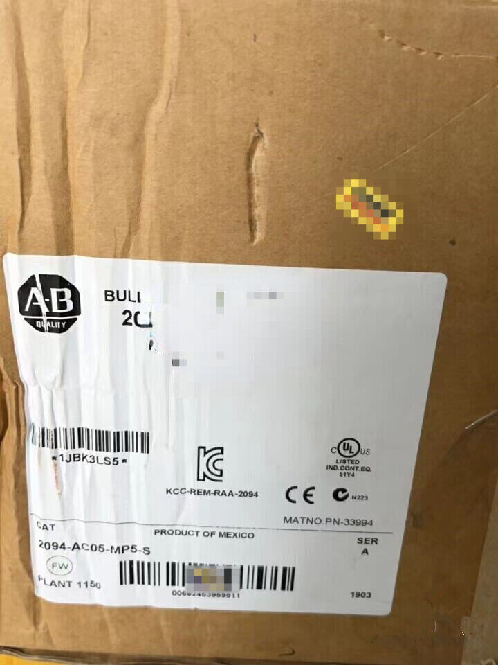 Allen-Bradley 2094-AC05-MP5-S Kinetix 6000 Converter product label, industrial automation equipment.