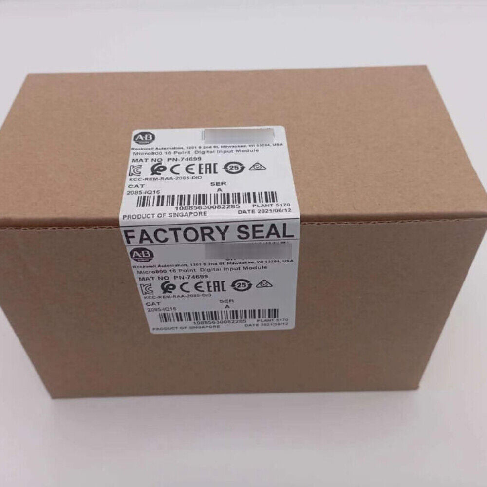 Allen-Bradley 2085-IQ16 Micro800 Expansion Module box with Factory Seal, digital input module