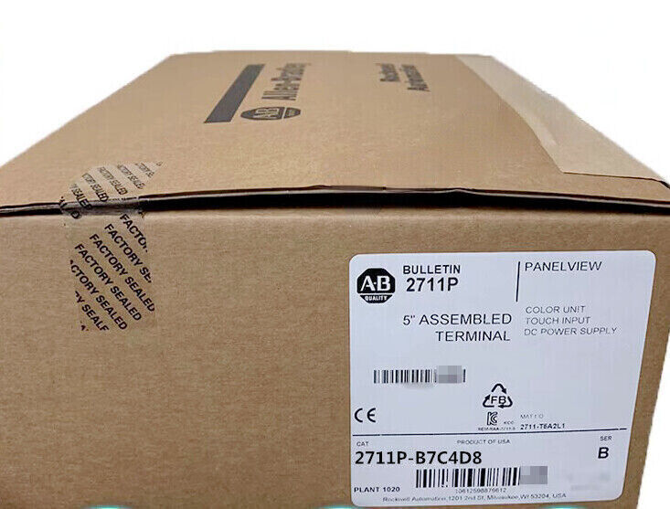 Allen-Bradley 2711P-B7C4D8 PanelView Plus 6 700 terminal in its original factory sealed box.