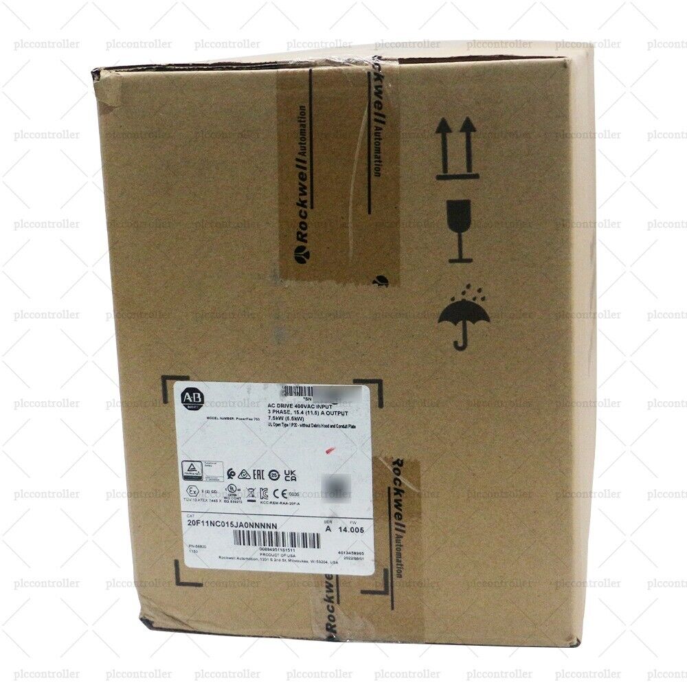 Allen-Bradley PowerFlex 753 AC Drive in Box, 20F11NC015JA0NNNNN Industrial Automation Equipment
