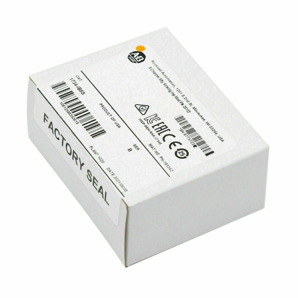 Allen-Bradley 1734-IB8S POINT I/O Safety Module Box, Factory Sealed. 8 Channel Sfty Sinking Input Module