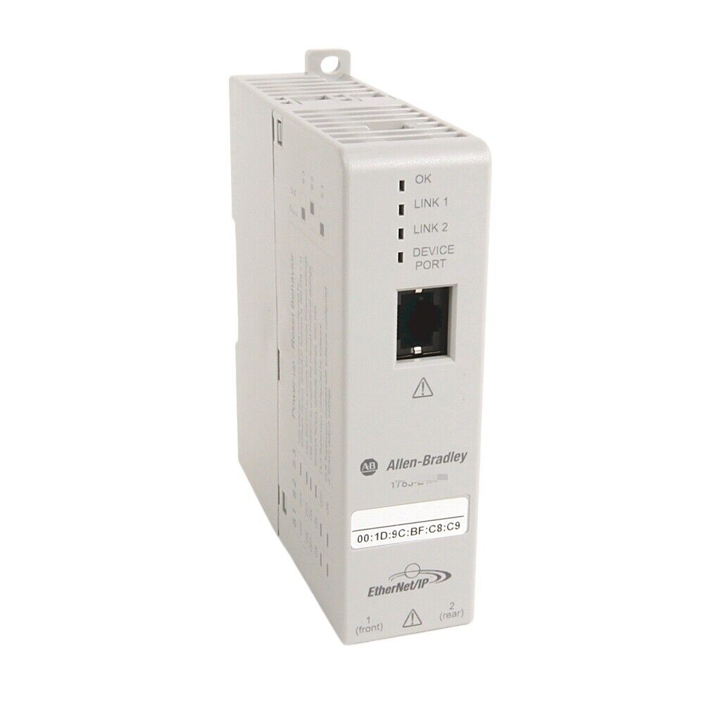 Allen-Bradley 1783-ETAP1F 3-PORT ENET/IP TAP, industrial automation part, EtherNet/IP device port, PLC module, gray housing