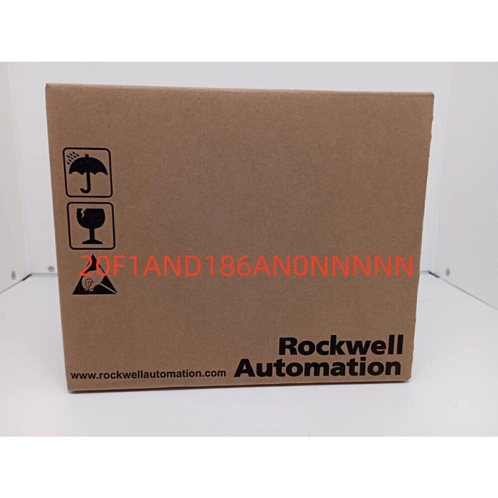 Allen-Bradley 20F1AND186AN0NNNNN AC Drive shipping box, Rockwell Automation.