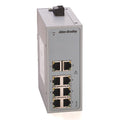 Allen-Bradley 1783-US8T Ser A Statix 2000 Unmanaged Ethernet Switch, Grey