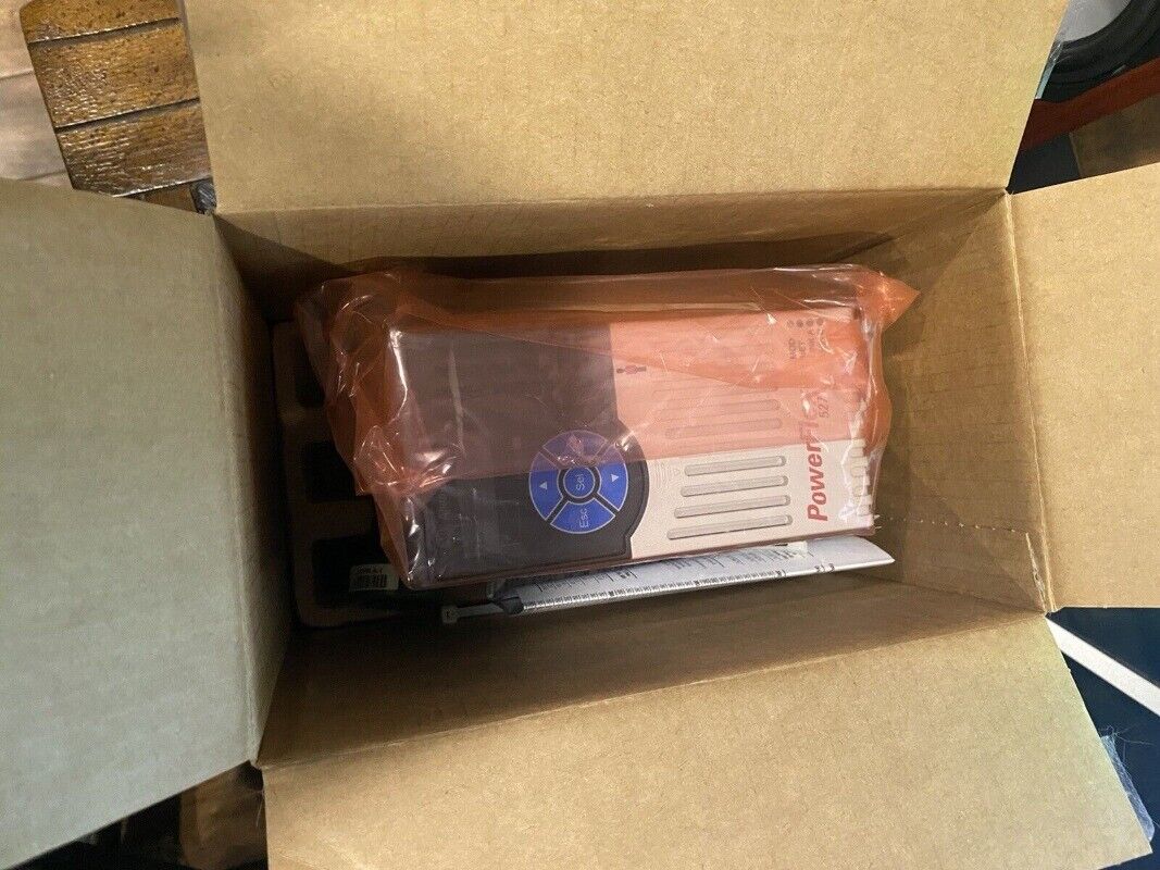 Allen-Bradley PowerFlex 527 AC Drive, new in box. 25C-D2P3N114 model. Industrial automation PLC.