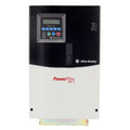 Allen-Bradley PowerFlex 400 AC Drive. PLC module with control panel and display.