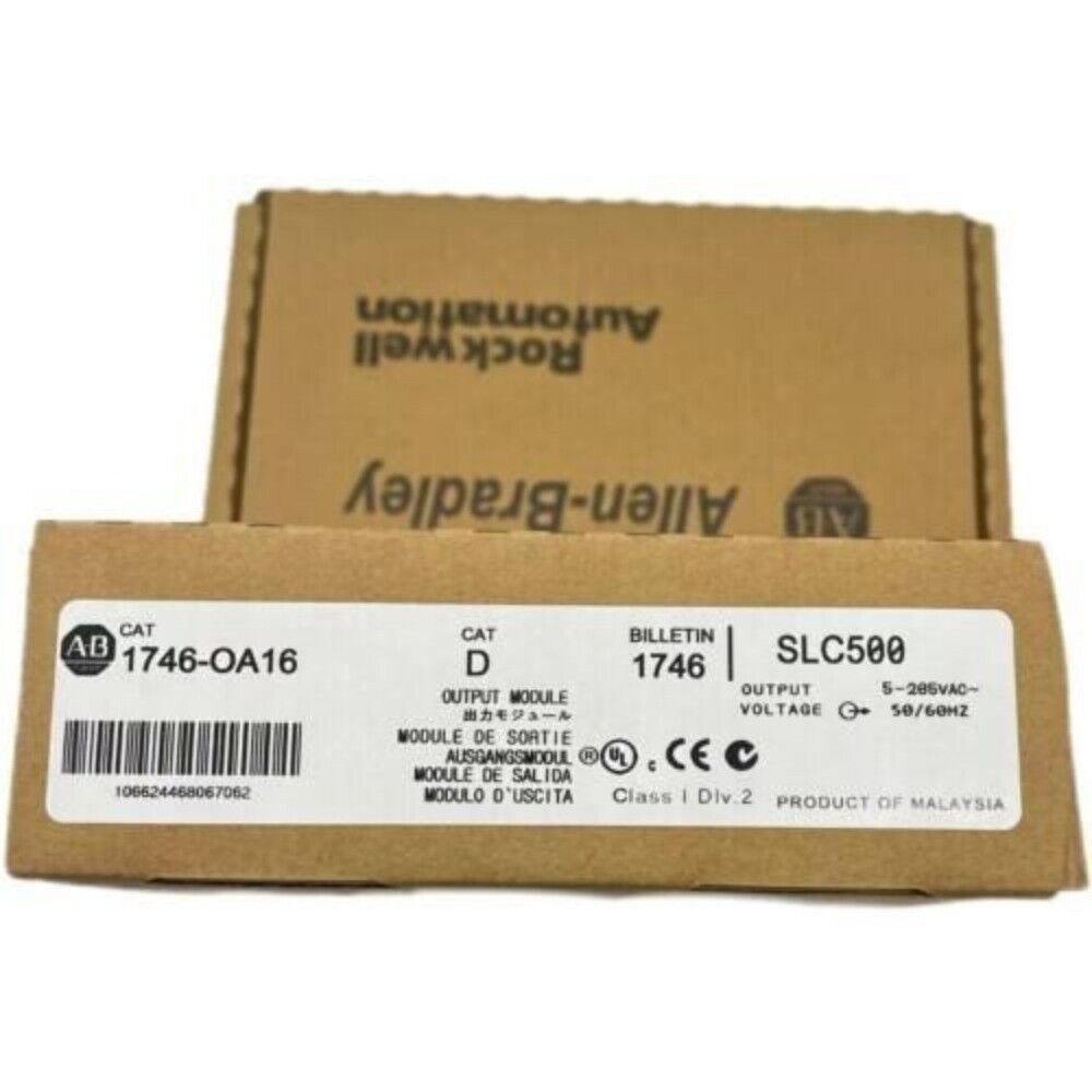 Allen-Bradley 1746-OA16 SLC 500 Output Module box, AC output, industrial automation part, 1746 Series.