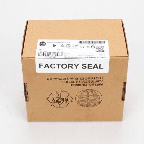 Allen-Bradley 1769-L33ER CompactLogix controller, factory sealed in cardboard box