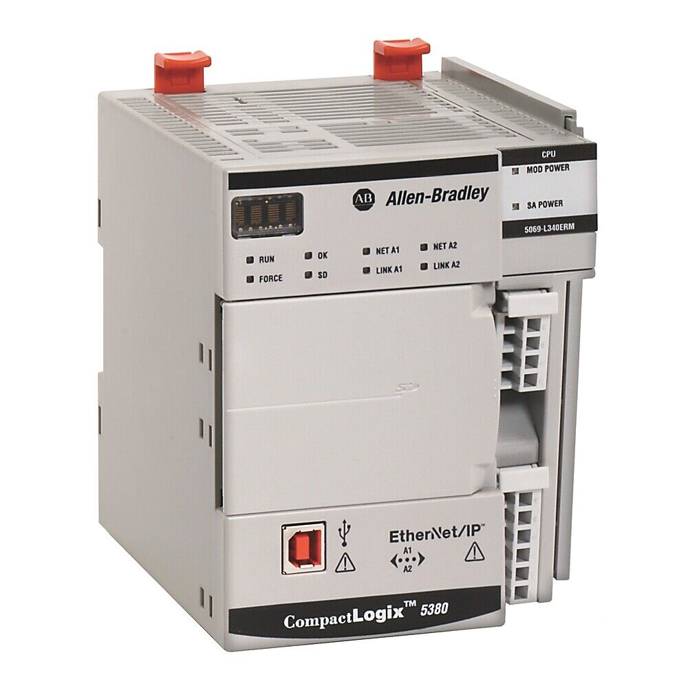 Allen-Bradley CompactLogix 5380 Controller 5069-L340ERM Series A, industrial automation equipment