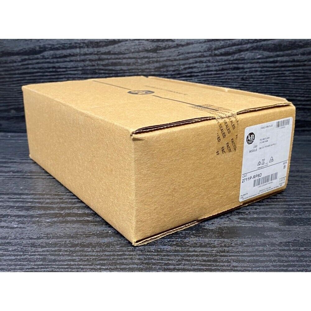 Allen-Bradley 2711P-RP8D PanelView Plus 6 Logic Module in factory sealed box, industrial automation part, AB logo.