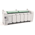 Allen-Bradley Micro850 2080-LC50-48AWB Controller, industrial automation equipment, grey and green.