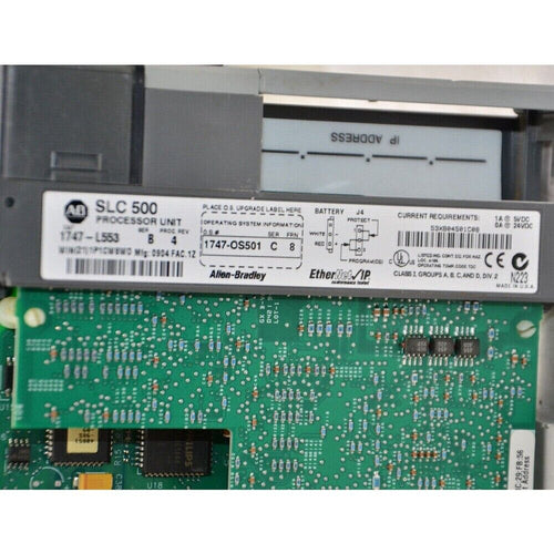 Allen-Bradley SLC 500 1747-L553 Processor Unit with Ethernet/IP Interface