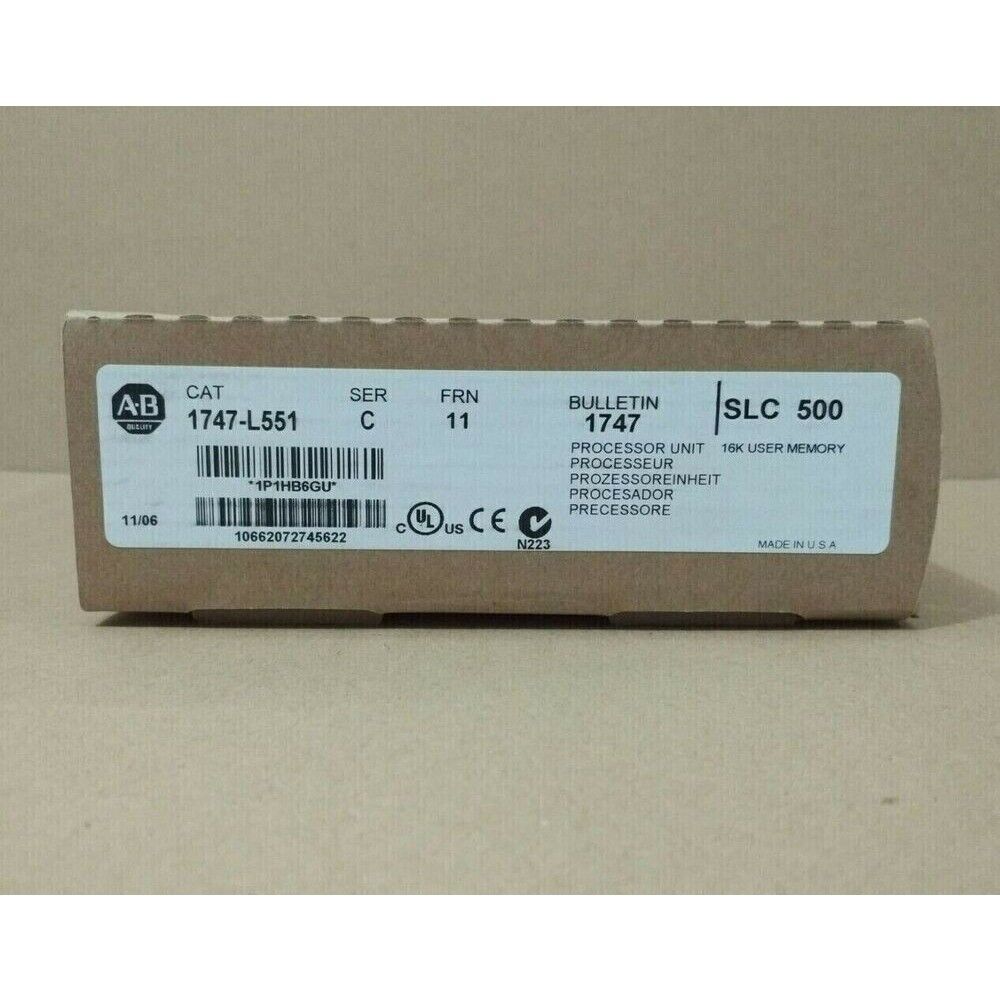 Allen-Bradley 1747-L551 SLC 500 PLC Processor Unit, New in Box