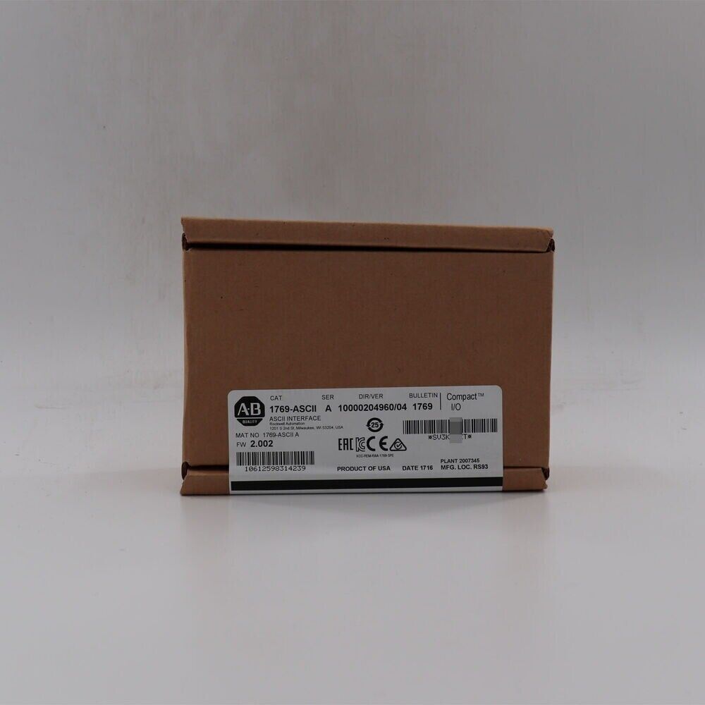 Allen-Bradley 1769-ASCII SER A CompactLogix ASCII Interface Module in box, product of USA