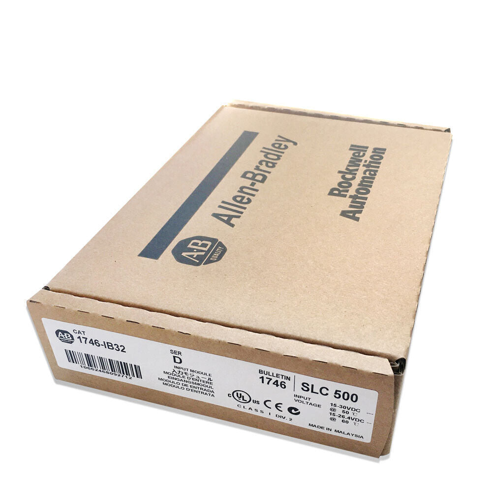Allen-Bradley 1746-IB32 SLC 500 Input Module, new in box. Industrial automation parts.