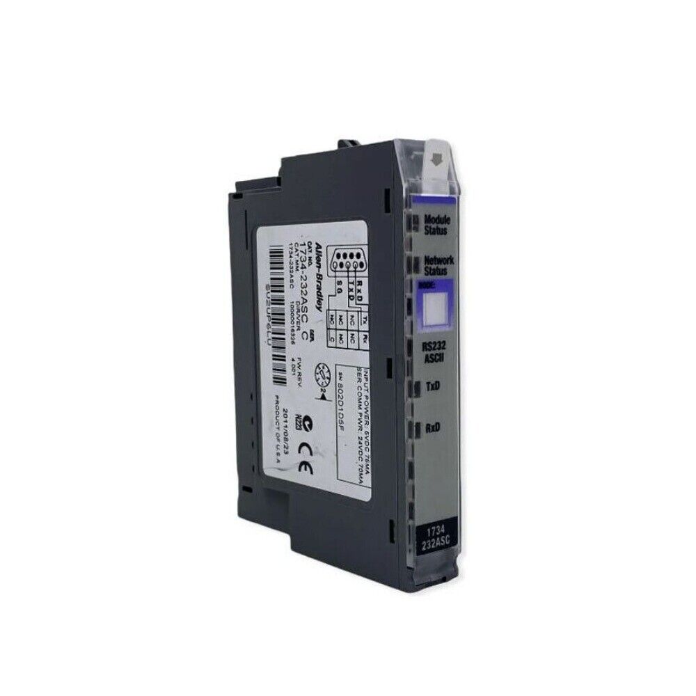 Allen-Bradley 1734-232ASC Point IO Module, RS232 ASCII, Module & Network Status, industrial automation part