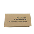 Allen-Bradley industrial automation product packaging, Rockwell Automation logo, PLC components.
