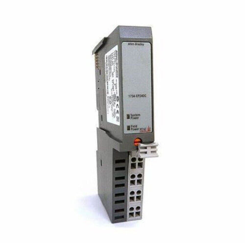 1734-EP24DC Allen-Bradley POINT I/O power supply module. Industrial automation component with system/field power labels.