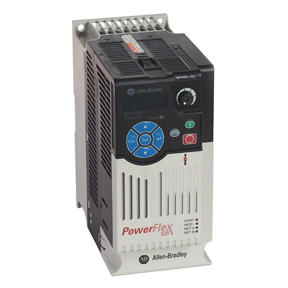 Allen-Bradley PowerFlex 525 AC Drive. Industrial automation equipment for PLC systems.