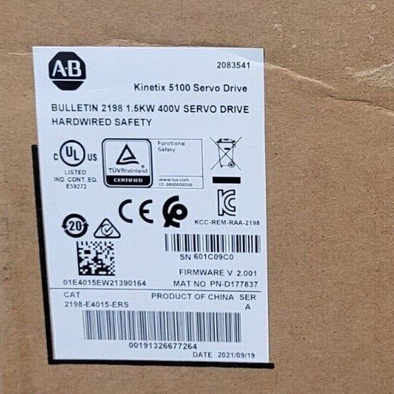 Allen-Bradley Kinetix 5100 Servo Drive Label - Bulletin 2198 1.5KW 400V, industrial automation part.