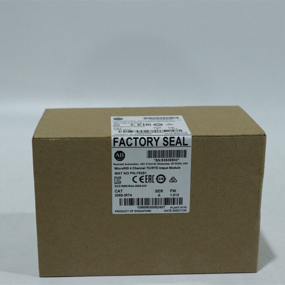 Allen-Bradley Micro800 4 Channel TC/RTD Input Module box with factory seal, product of Singapore