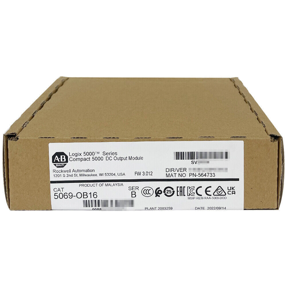 Allen-Bradley 5069-OB16 Compact 5000 DC Output Module in original packaging, new in box, industrial automation part