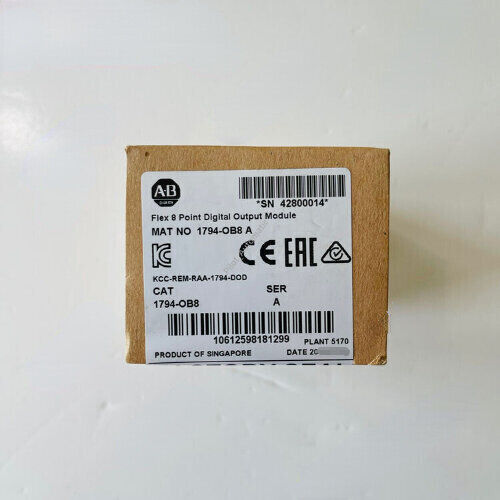 Allen-Bradley 1794-OB8 Flex 8 Point Digital Output Module product box, Singapore origin