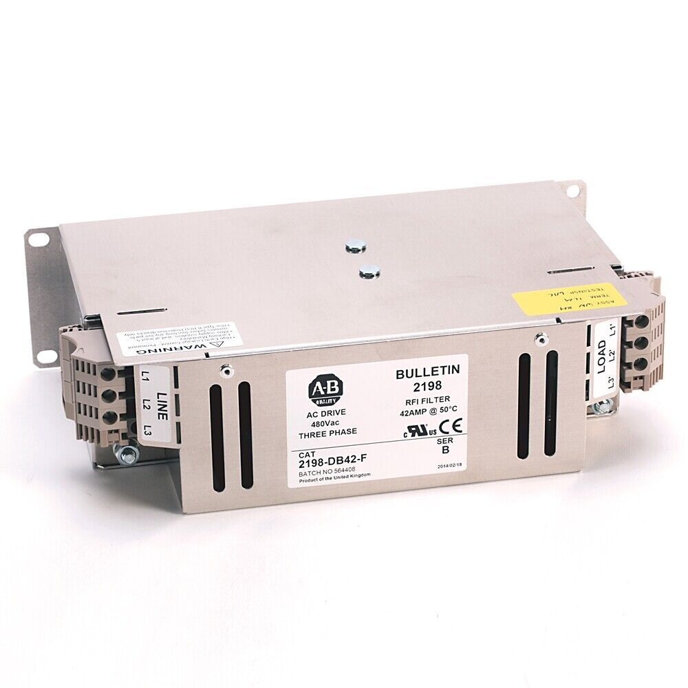 Allen-Bradley 2198-DB42-F AC Drive RFI Filter, 480Vac, Three Phase