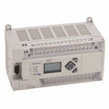 Allen-Bradley MicroLogix 1400 Controller. Compact beige design with integrated LCD, communication ports, and relay outputs.